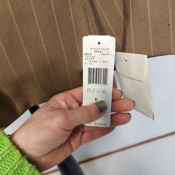 Ralph Lauren, Brown Pin Stripe Blazer. Size: NWT! VINTAGE!!! - Picture 9 of 15